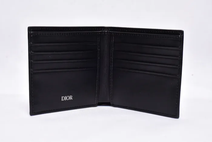 Dior Triangle Pattern Leather Wallet - Image 4