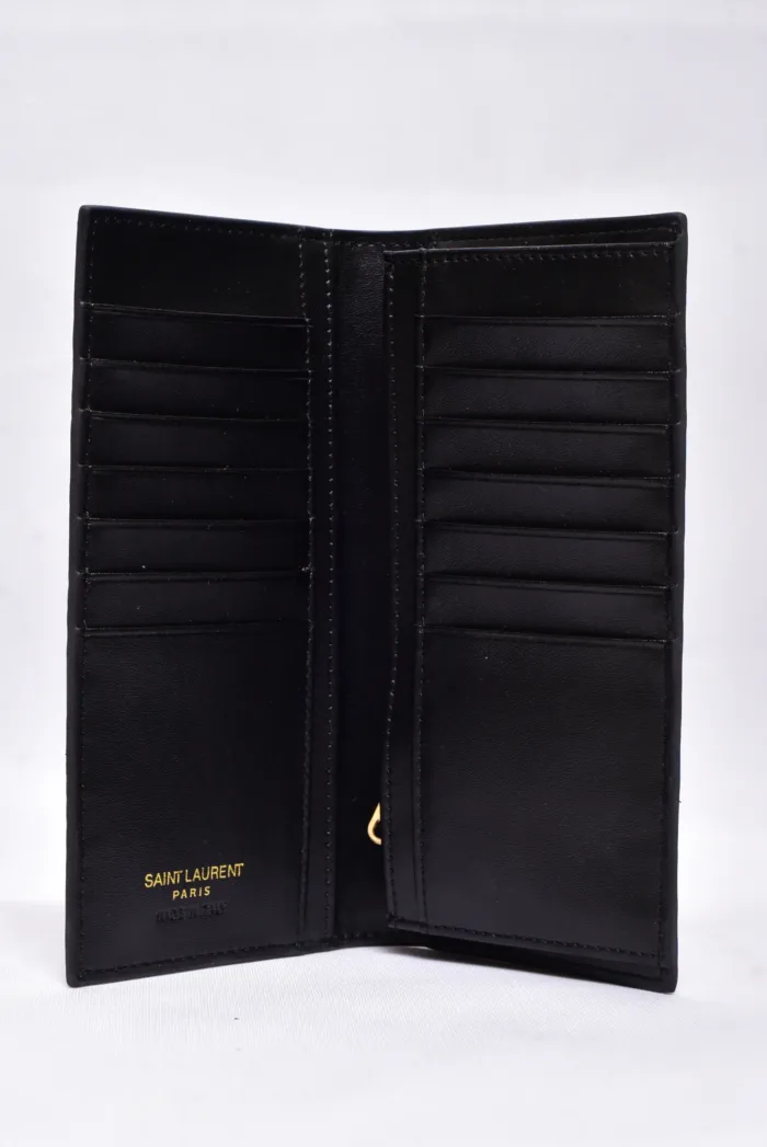 YSL Crocodile Texture Leather Long Wallet - Image 3