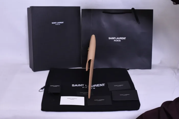 YSL Golden Logo Clutch - Image 4