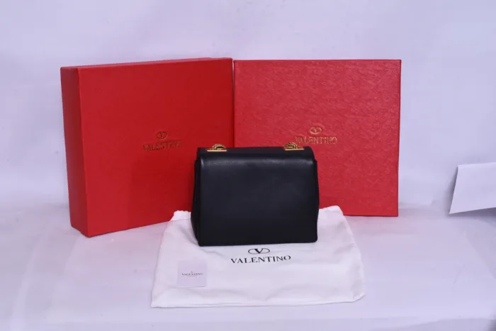 Valentino Logo Black Mini Bag - Image 3