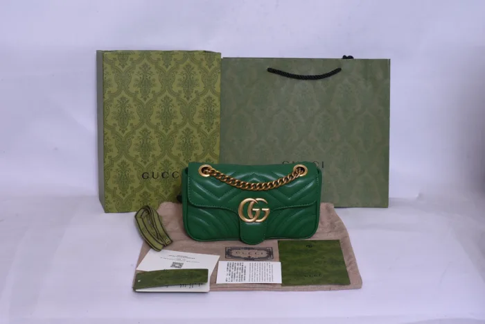 Gucci GG Logo Green Bag