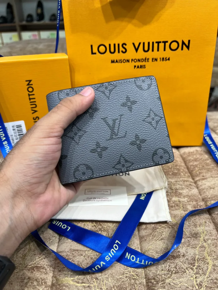 LV Grey Printed Logo Wallet - Image 6