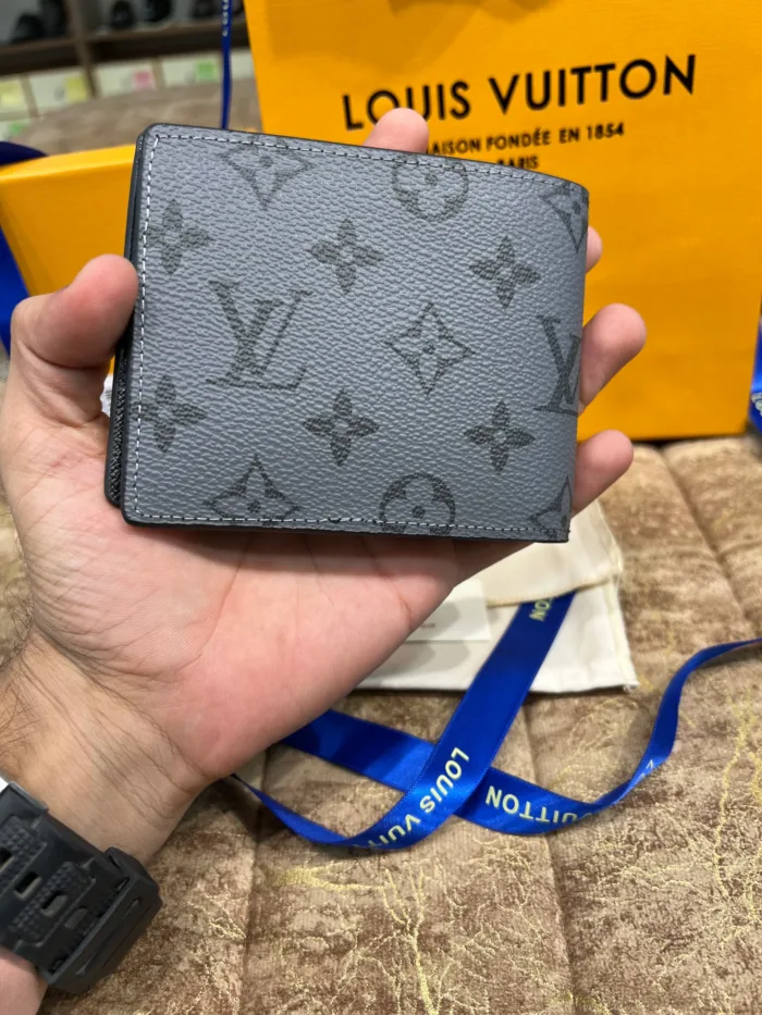 LV Grey Printed Logo Wallet - Image 2