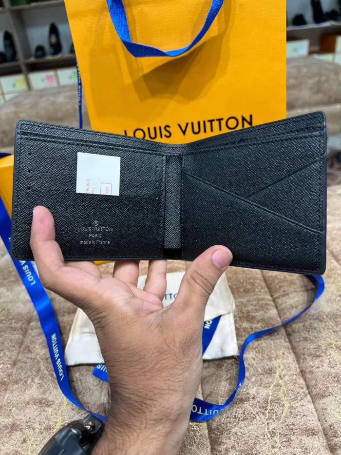 LV Grey Printed Logo Wallet - Image 4