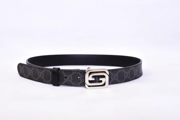 Gucci GG Silver Logo Belt - Image 3