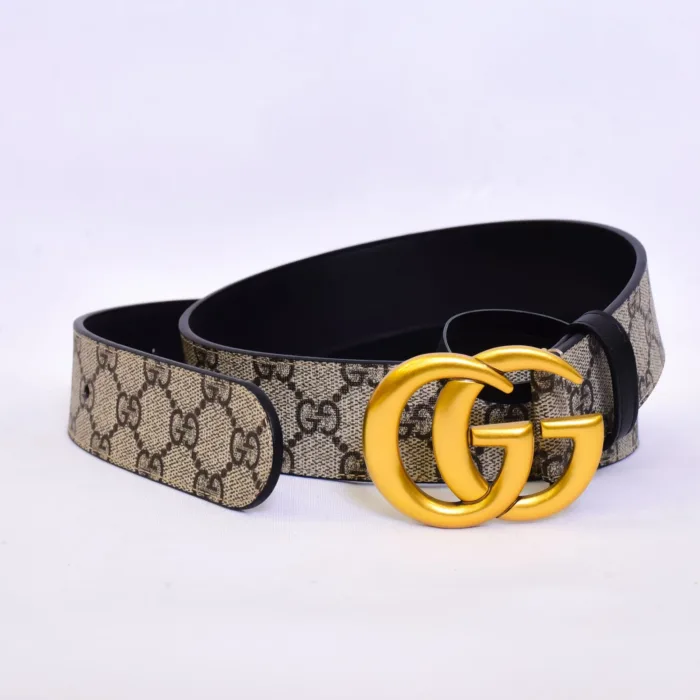 Gucci GG Pattern Logo Belt - Image 2