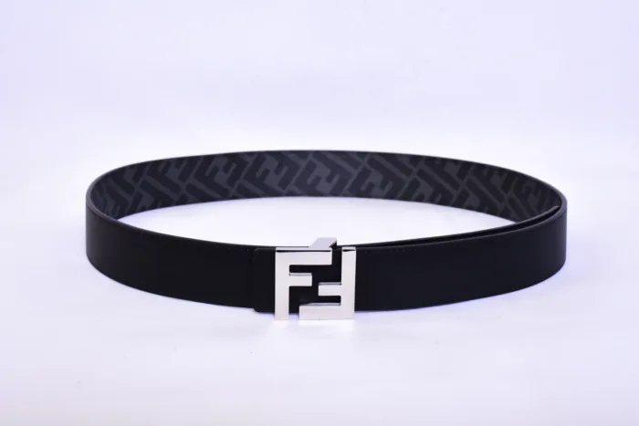 Fendi Silver Logo Belt - Image 2