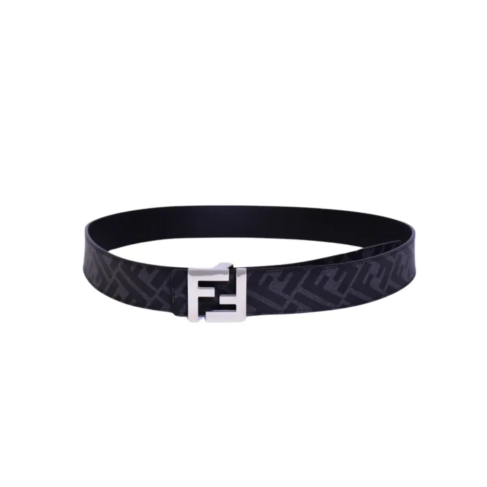 Fendi Silver Logo Belt